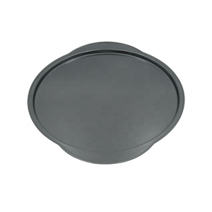 กระทะพิซซ่าเหล็กคาร์บอนไม่ติดกระทะขนาด12นิ้วพร้อมที่จับประสิทธิภาพในการปล่อยอาหารและกระทะ - Product Image 4