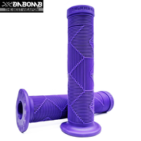 Poignées de vélo DABOMB pour enfants, VTT, BMX, Dirt Jump, Enduro, en caoutchouc souple à demi-profil, motif croisé, confortables et antidérapantes
