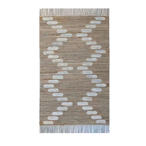 Premium Vintage Jute Cotton <b>Door</b> <b>Mat</b> Farmhouse Style Rug Durable Eco Friendly Custom Carpet Entryway Home Decor India - Product Image 2