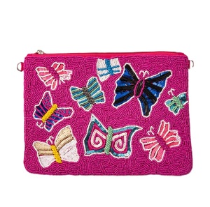 กระเป๋าใส่เหรียญลูกปัดสวยงามพร้อมลายดอกไม้ กระเป๋าใส่เหรียญลูกปัดดีไซน์เนอร์พร้อมงานปักสุดหรู - Product Image 2