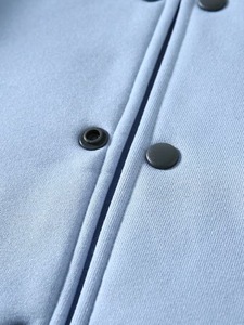 Premium Streetwear Light Blue <b>Summer</b> Varsity <b>Jacket</b> <b>Men</b> Baseball Style High Quality OEM Wholesale Supply Breathable Eco-Friendly - Product Image 3