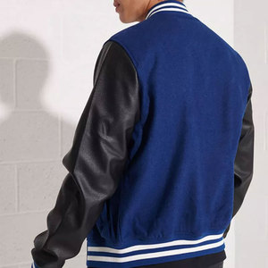 Custom <b>Mens</b> Letterman Varsity Jacket Warm Winter Baseball Bomber Leather Sleeve With Embroidered Logo - Product Image 3