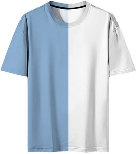 Men's Eco-Friendly Streetwear Casual Solid Color Short Sleeve T-shirt Terry Fabric Shorts <b>Set</b> Quick Dry 100% Cotton Summer - Product Image 3