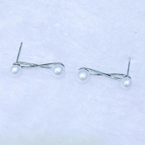 Pendientes de Perlas de Agua Dulce de Plata de Ley de Alta Calidad, Redondos, de 4-6 mm, con Aurora Impecable, de Zhuji Mountain Lake - Product Image 1