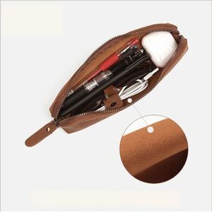 Astuccio in Pelle Paavo e Pochette per Trucchi, Prodotto Durevole per Piatti e Stoviglie - Product Image 5