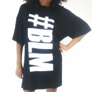 T-shirt en toile de coton à manches courtes et col rond pour femme, avec motif Black Lives Matter (BLM), poches intégrées, respirant, idéal pour l'été - Product Image 6