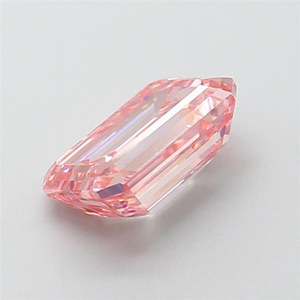 Diamant rose de 2 carats, taille émeraude, rare, de couleur fantaisie, taille étagée, diamant non monté pour une œuvre maîtresse de joaillerie de luxe sur mesure - Product Image 5