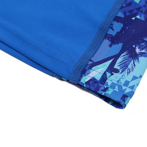 Blue <b>Men's</b> Rash Guard <b>Compression</b> <b>Shirt</b> 100% Polyester Sleeveless UPF 50+ Quick Dry Breathable Anti UV Sport Wear - Product Image 4
