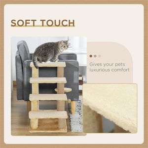 Grande Albero per Gatti da Interno di Lusso con Tiragraffi in MDF e Legno, Torre per Arrampicata per Gatti - Product Image 4
