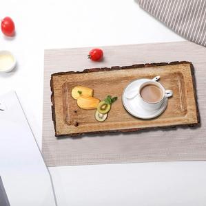 Bandeja de Almacenamiento Rectangular de Madera 50x40x30cm de un Solo Nivel, Pulida y Tallada, Clásica, Apta para Lavavajillas, para Uso en la Cocina - Product Image 5