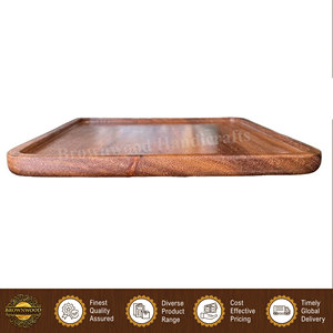 Bandeja de Madera Hecha a Mano de Alta Calidad, Diseño Único, Forma Cuadrada, 15 mm de Grosor, Personalizable, para Servir Alimentos, a un Precio Accesible - Product Image 2
