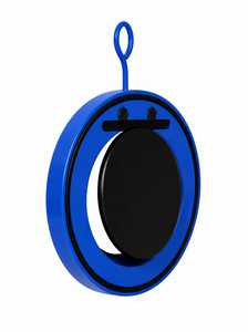 Válvula de Retención Circular Azul con Componente Interno Negro y Anilla de Suspensión - Product Image 3