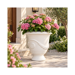 Macetas de Fibra de Vidrio para Jardín, Ligeras, para Exteriores, Urnas Decorativas Clásicas, Servicios Personalizados OEM y ODM - Product Image 1
