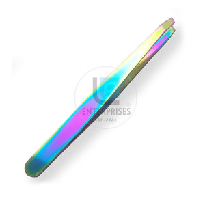 Instrumentos de Belleza, Pinzas para Cejas de Acero Inoxidable con Punta Curva, Ecológicas, con Logotipo Personalizado, Impresión Multicolor - Product Image 2