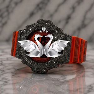 High Quality Luxury Fashion Analog Moissanite Diamond Stainless Steel Case Rubber Strap 10 Bar Water Resistant Sports Watch for - Product Image 6