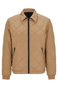 Spring and Autumn New Collection Windproof Zipper Turtleneck Collar Loose Fit Soft Shell Puffer Jacket Men's - Product Image 5