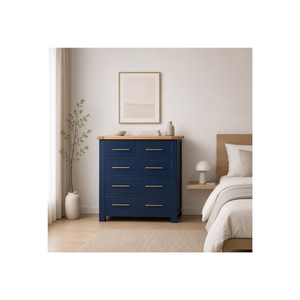 Good Price CASCAIS RANGE Collection Wooden <b>Tall</b> Boy <b>Cabinet</b> 5 Drawers Wooden Dresser Bedroom Furniture - Product Image 1