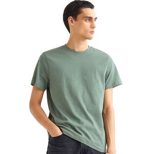 Camiseta transpirable para hombre, Camiseta 100% de algodón para hombre, Camiseta ajustada de seda de alta calidad con cuello redondo sin costuras para hombre, Camiseta con cuello redondo - Product Image 1