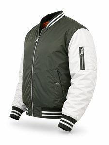 Veste d'hiver pour homme de haute qualité, style streetwear, col montant, séchage rapide, en nylon non tissé, suède, fermeture éclair, 100% coton - Product Image 3