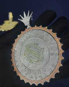 Chaîne personnalisée avec nom en moissanite VVS, style baguette, plaqué rhodium, argent 925, pendentif logo lettre, bijoux pour homme, style hip-hop glacé - Product Image 4