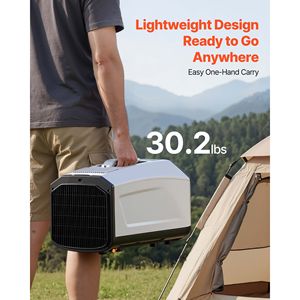 Aire Acondicionado Portátil para Camping de 3050 BTU, Control Táctil Remoto, Ajustable de 61-90F, Unidad de Aire Acondicionado para Tiendas de Campaña de 150 M3 con Manguera, para Uso en Habitaciones - Product Image 3