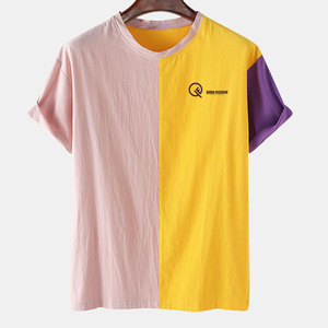 Camiseta de Hombre con Estilo Único, Tela Suave al Tacto y Diseño de Color Sólido que Ofrece un Look Casual y Moderno - Product Image 1