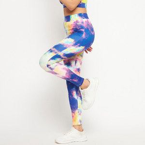 Leggings taille haute à imprimé Tie Dye Galaxy, longueur intégrale, extensibles, tricotés, sportifs, pantalons de yoga pour femmes, toutes saisons - Product Image 4
