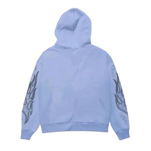 Perimum Sweat à capuche zippé et capuche avec logo entièrement personnalisé pour hommes coupe régulière décontracté 100% coton polaire pour streetwear mode masculine - Product Image 2