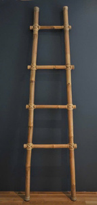 Bamboo Ladder <b>Shelves</b> for Home Farmhouse Bedroom Hospital Furniture Display Rack Flower Pots Living Room Outdoor OEM Product - Product Image 5