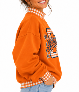 Women’s Oversized <b>Mock</b> Neck Sweatshirt Custom Premium Comfort Casual Long Sleeve Streetwear - Product Image 6