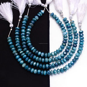 Lote al por mayor de increíbles cuentas de piedras preciosas con forma de Rondelle facetadas de piedra lunar real natural 8 Inc 8X8 9X9MM joyería multiusos - Product Image 3