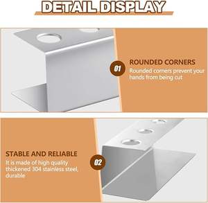 Support pour cornets de crème glacée pour service et présentation lors de fêtes, présentoir à desserts durable pour anniversaires, mariages et décoration de comptoir de glacier - Product Image 2