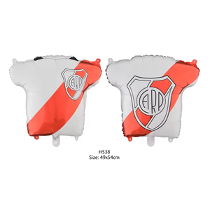 Ballon en aluminium en forme de doigt, rouge et blanc, pour événements sportifs, personnalisable OEM/ODM, imprimé sur mesure, pour décorations gonflables d'équipe. - Product Image 1