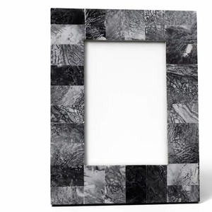 Handmade Bone Inlay Photo <b>Frame</b> <b>Grey</b> Mosaic Design Tabletop Vertical Decorative Picture <b>Frame</b> Modern Luxury Home Decor - Product Image 1