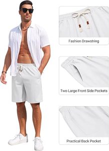 Shorts chino premium pour hommes, vêtements décontractés d'été, shorts chino extensibles pour hommes, shorts décontractés élégants, logo personnalisé, shorts de golf pour hommes - Product Image 6