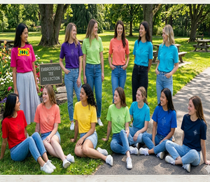 Camisetas Clásicas de Mujer 100% Algodón Ecológicas Personalizadas a Precio Económico, Pedidos al por Mayor, Secado Rápido, Anti-Pilling, Transpirables - Product Image 6