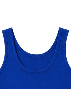 Manufacturer Royal Blue Sleeveless Tank <b>Top</b> With Red High Waist Shorts Women Casual Summer Lounge Two Piece Outfit Set Clothes - Product Image 2