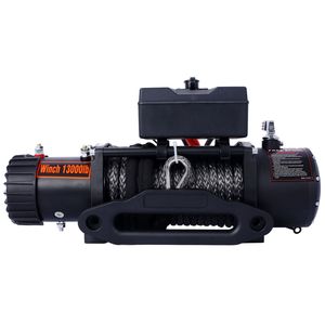 13000 lb. Treuil électrique à capacité de charge élevée, 12V DC, télécommande sans fil pour remorquage de camions tout-terrain - Product Image 4