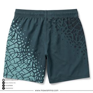 MAWRA Men's Geometric Print Board <b>Shorts</b> Quick Dry Drawstring Swim Trunks Casual Running <b>Shorts</b> For Unisex - Product Image 4