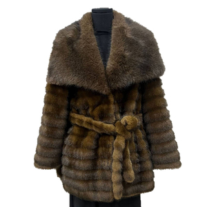 Premium Women's Fur <b>Coat</b> Oversized Warm Plush Winter Jacket Elegant Casual Wear OEM Factory Wholesale Supplier - Product Image 2