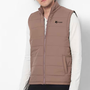 Gilet d'hiver décontracté pour homme, respirant, léger, coupe-vent, écologique, avec col montant, pour une utilisation en extérieur - Product Image 1