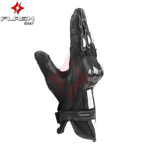 Guantes de Motocicleta Personalizados de Fibra de Carbono con Pantalla Táctil Impermeable, Guantes de Carreras de Cuero para Hombre de Alta Calidad - Product Image 5