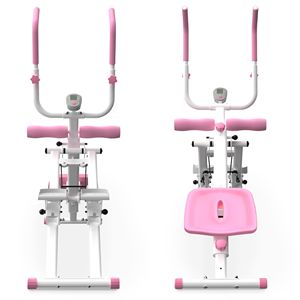 Mini Stepper 2 en 1, Máquina de Ejercicios para Abdominales y Escaladora, Portátil, Color Rosa, para Uso Doméstico - Product Image 1
