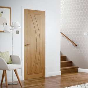 Puerta Interior de Madera Moderna para Hotel, Diseño de Alta Calidad, Técnicas Suaves, Producto OEM ODM de MDF, Estilo Vietnamita, Apertura Lateral para Villa - Product Image 2