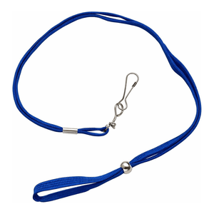 Lanière bleue durable pour cartes d'identité et badges, 0,375 po de largeur x 19 po de longueur, par Brady - Product Image 2