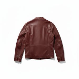 Factory Direct Sale Burgandy Color <b>Men</b> Leather <b>Jacket</b> <b>Light</b> Weight <b>Men</b> Leather <b>Jacket</b> Plus Size Leather <b>Jacket</b> - Product Image 3