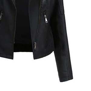 Chaquetas de Cuero para Mujer de Diseño Personalizado de Alta Calidad, Nueva Colección en Venta a Precio Económico, Chaqueta de Cuero Genuino con Tachuelas para Mujer - Product Image 6