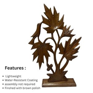Handmade Leaf <b>Bird</b> Wooden Candle <b>Stand</b> Botanical Tealight Holder Home Decoration for Christmas Wedding - Product Image 4