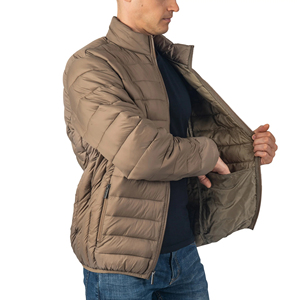 Wholesale Custom Men's Stand Collar Winter <b>Waterproof</b> <b>Padded</b> Bubble Jacket Quilted Outdoor Custom Puffer Jacket Men - Product Image 6