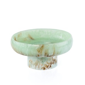 High Quality Resin Footed Fruit Bowl with Matching Tray and Printed Saucers for Premium Dining Decor and <b>Eid</b> <b>Gift</b> Hampers - Product Image 5